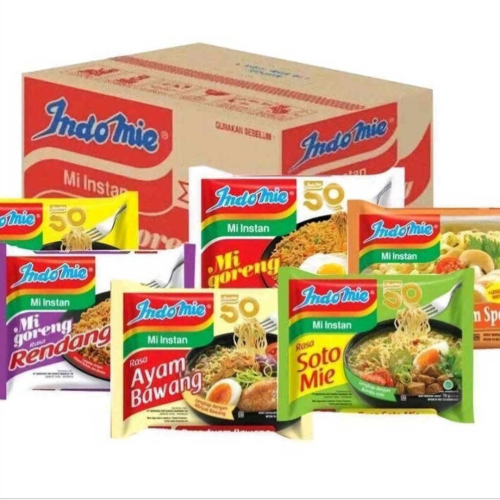 

MIE INSTAN INDOMIE BERBAGAI VARIAN RASA 1 DUS ISI 40 BUNGKUS