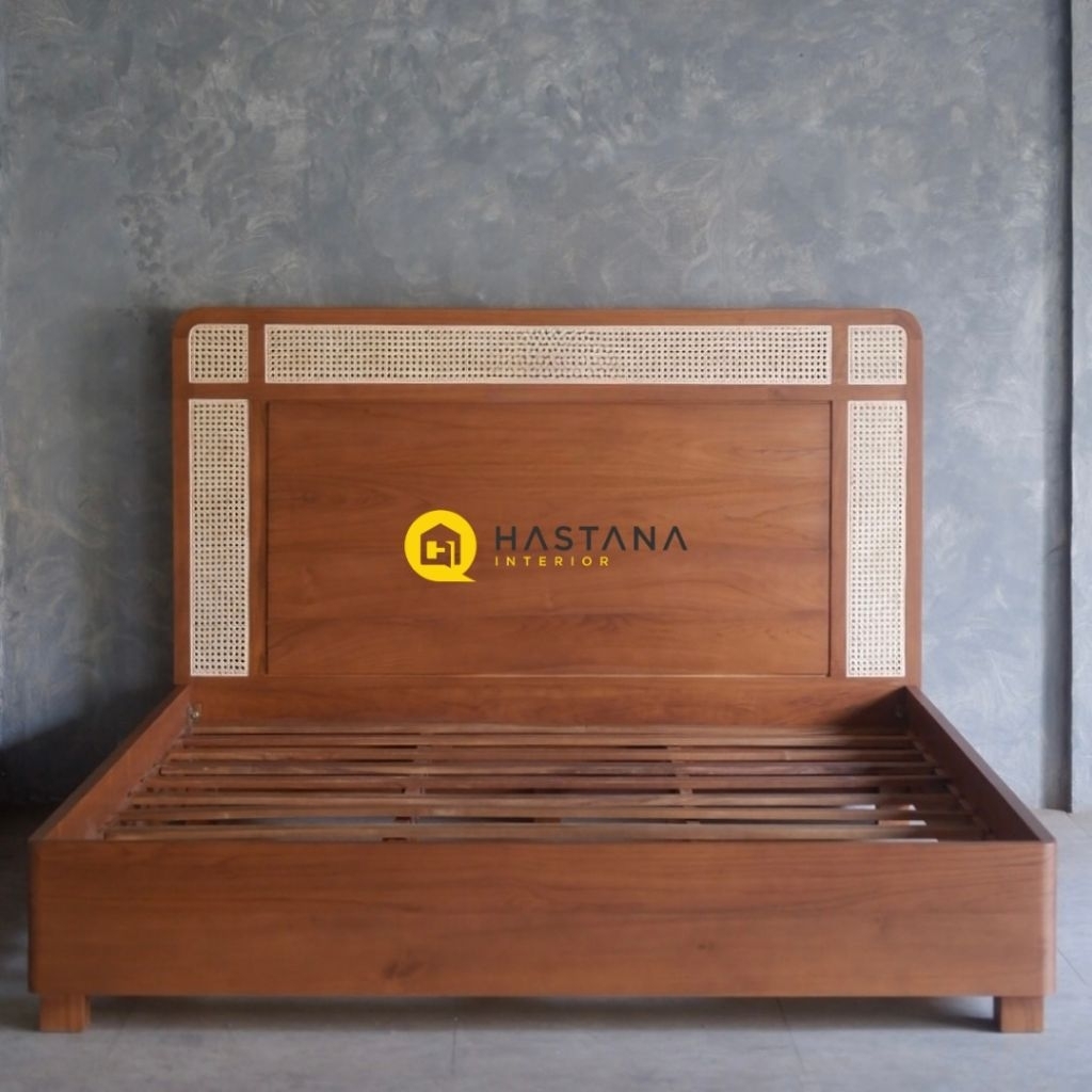 dipan minimalis kayu jati dipan rotan