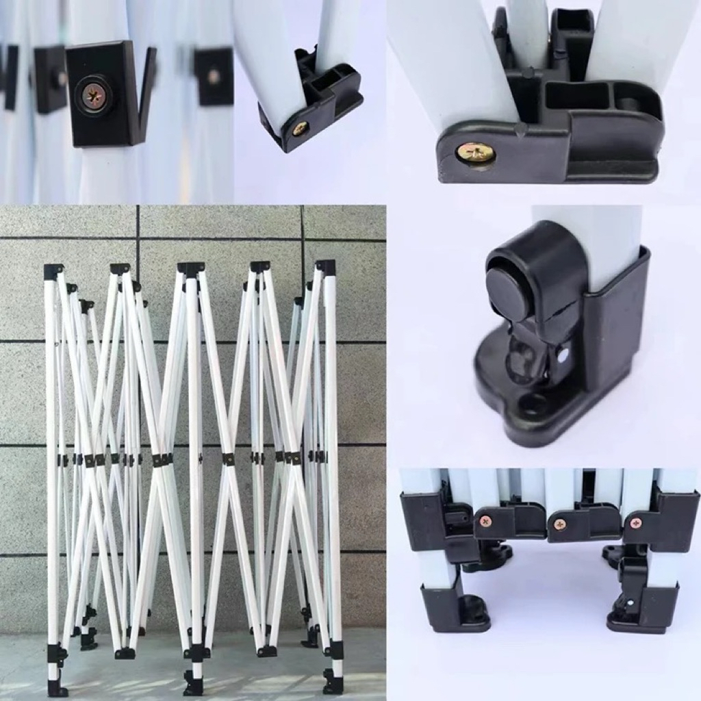 rangka tenda lipat premium type besi 1,2 mm rangka putih