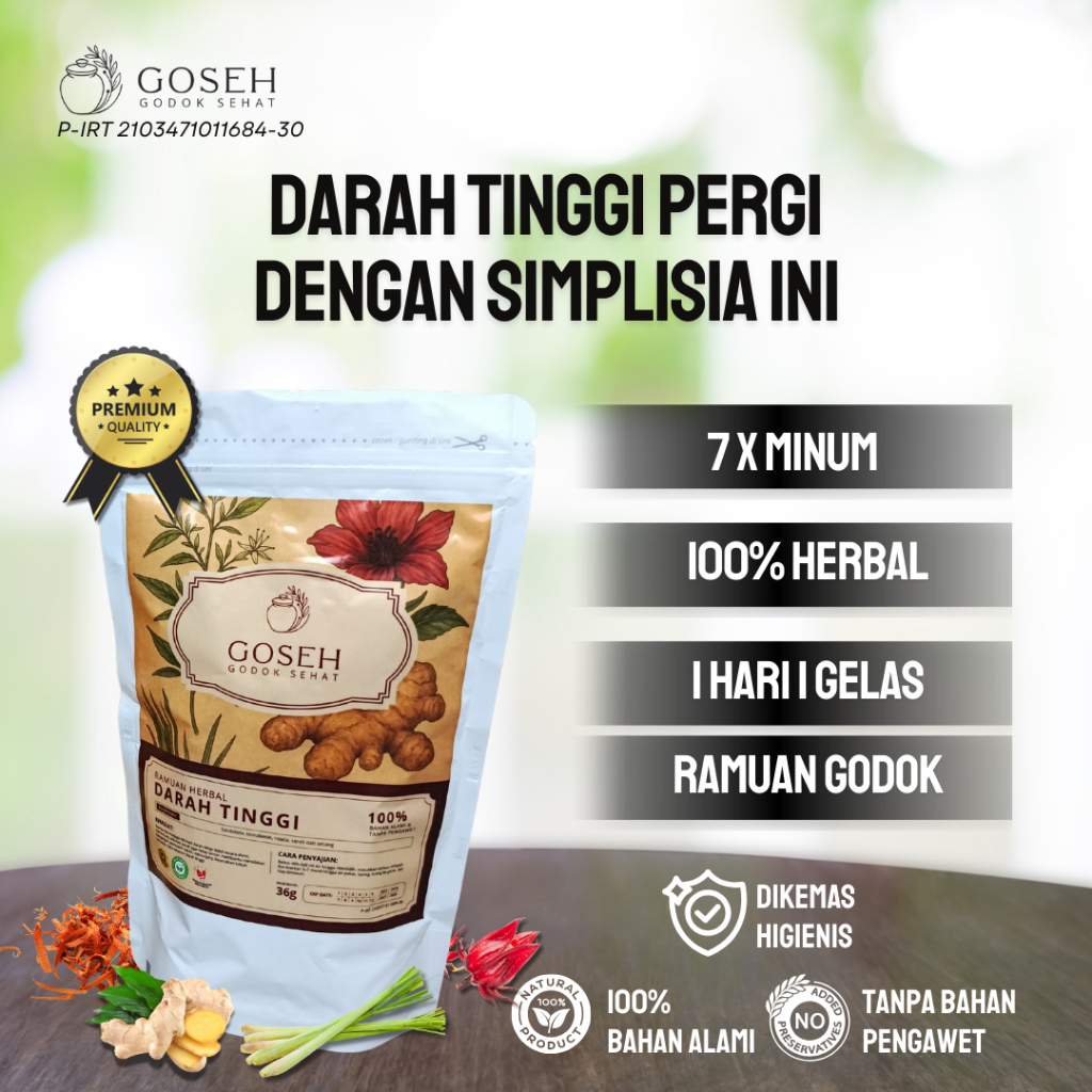 

Ramuan Herbal Darah Tinggi - 100% Bahan Alami