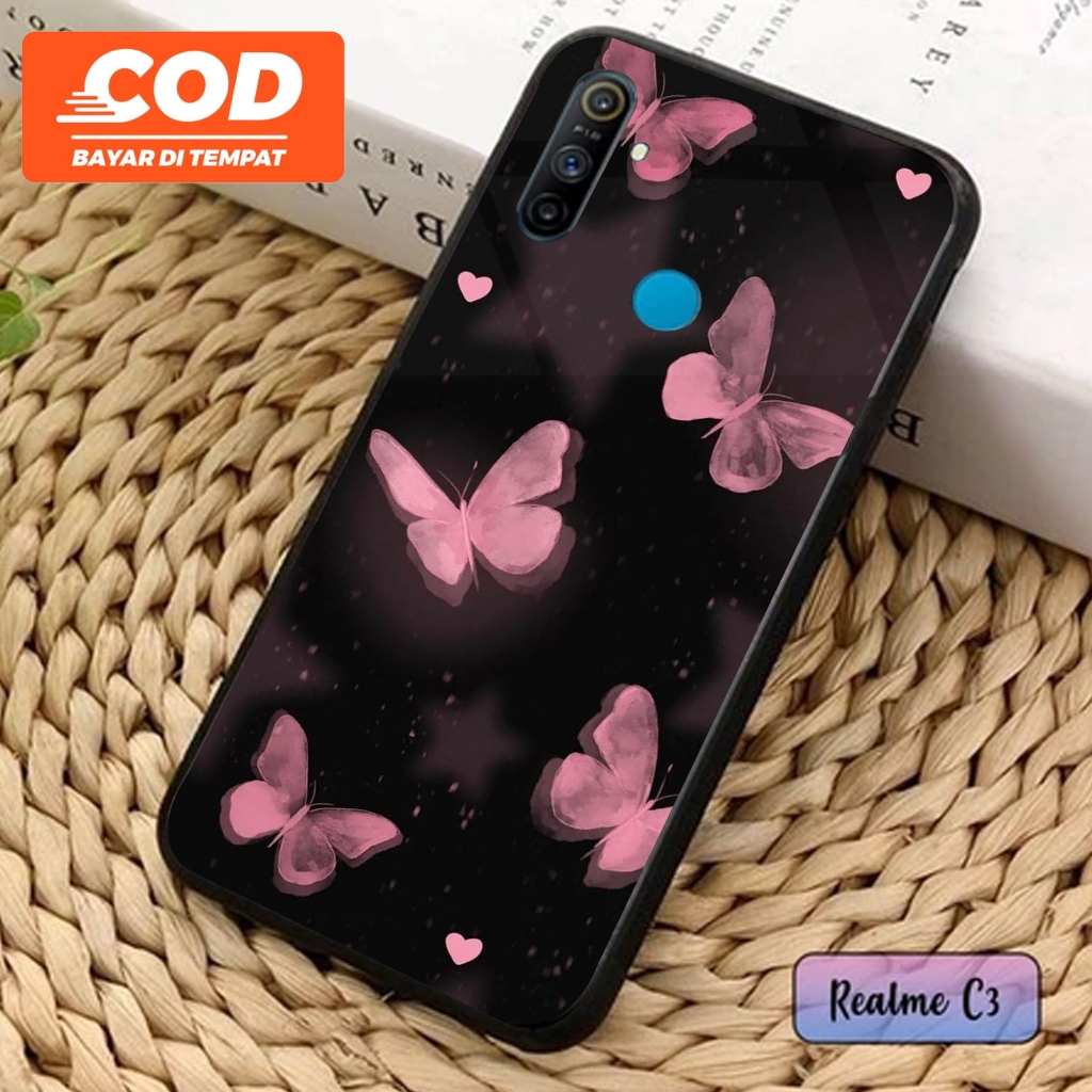 Santa Case - Casing Realme C3 - ( Motif AESTHETIC BUTTERFLY ) - Case Hp - Casing Hp - Softcase Hp - 
