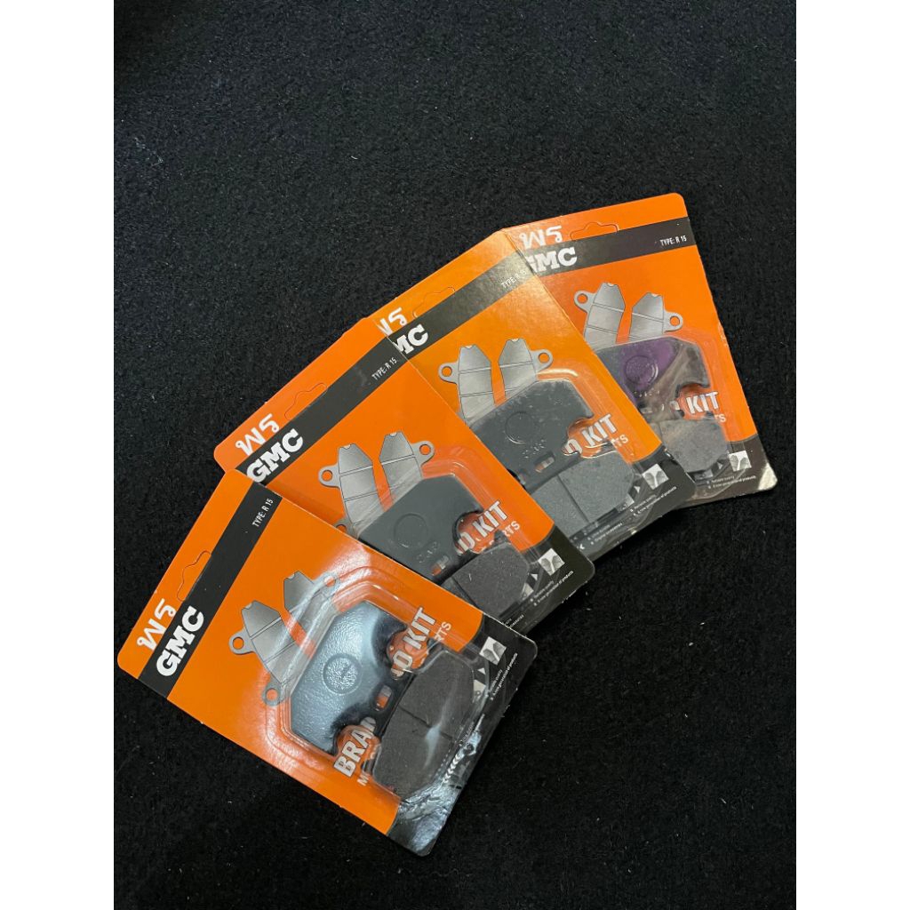 kampas rem motor cakram depan merek GMC. TYPE: R 15