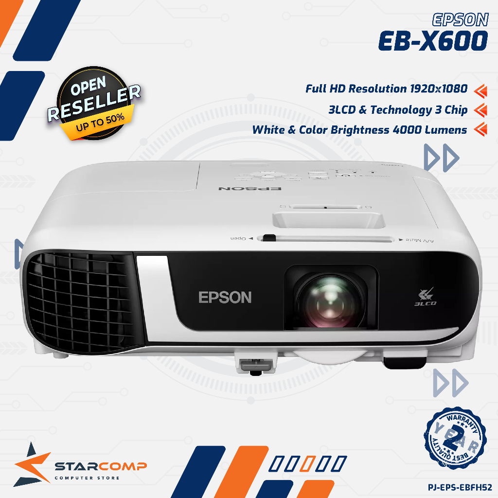Epson EB-FH52 Projector Epson EB FH52 Full HD 4000 lumens Wireless