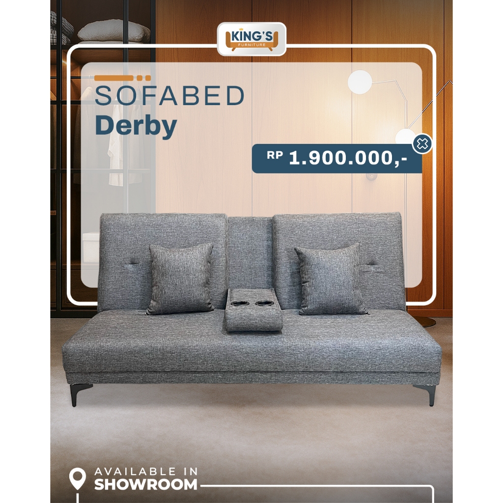 KINGS FURNITURE PONTIANAK SOFABED DERBY- SOFABED 3IN1- SOFABED COZY- SOFABED MODERN- SOFA BED SANTAI