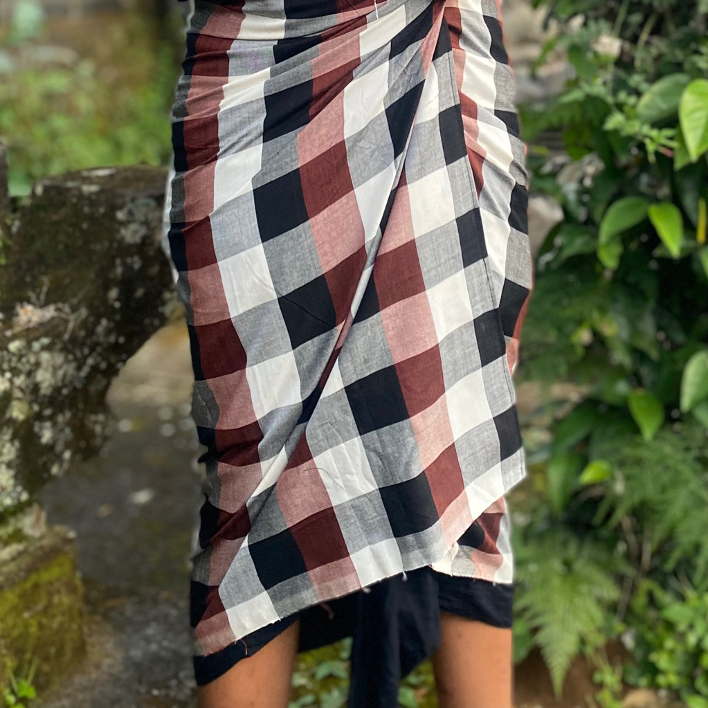 Saput endek tanpa tepi / saput lurik / saput kekinian / saput murah