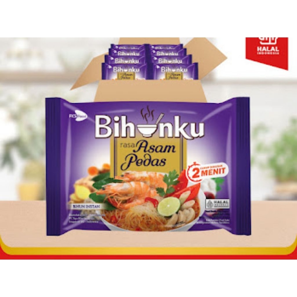

Bihunku Instan - Asam Pedas - 1 karton - 40 Pcs - 55gr