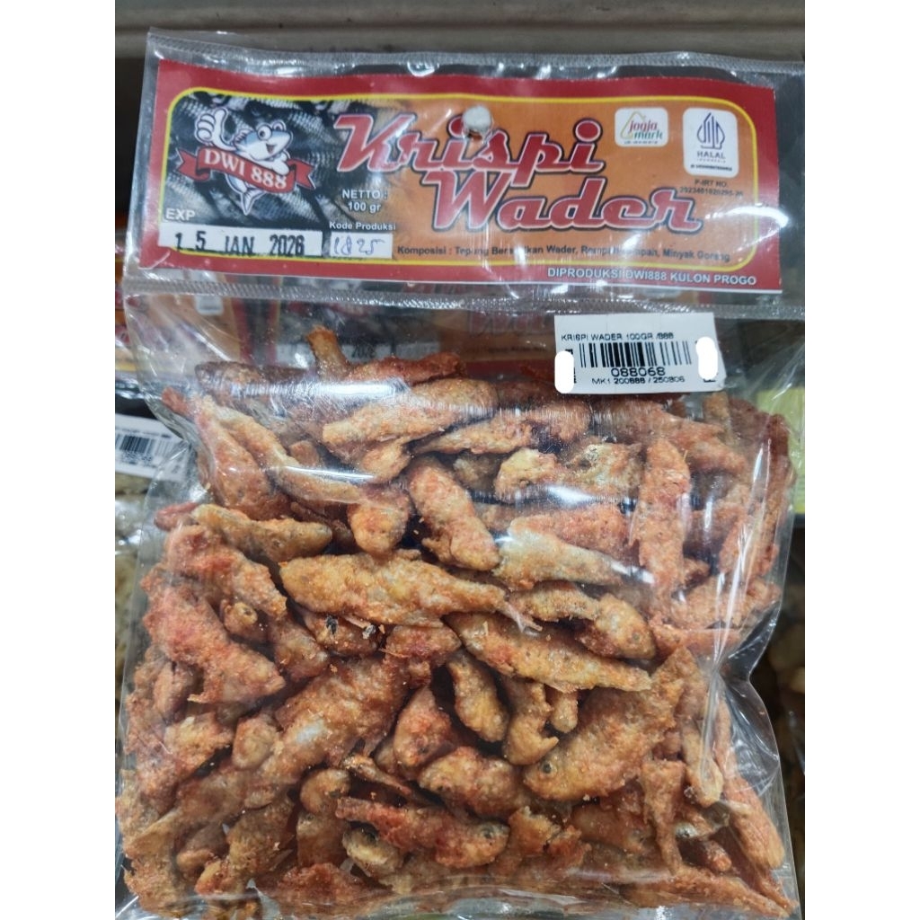 

WADER KRISPY KERUPUK BAWANG SLONDOK KERUPUK UDANG SNACK GURIH