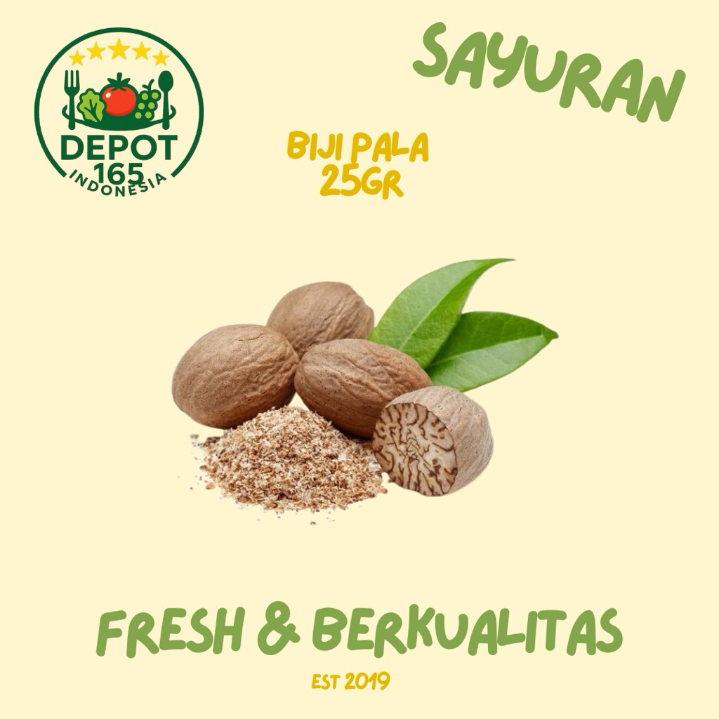 

BIJI PALA 100 gr | DEPOT 165 INDONESIA MART | SURABAYA