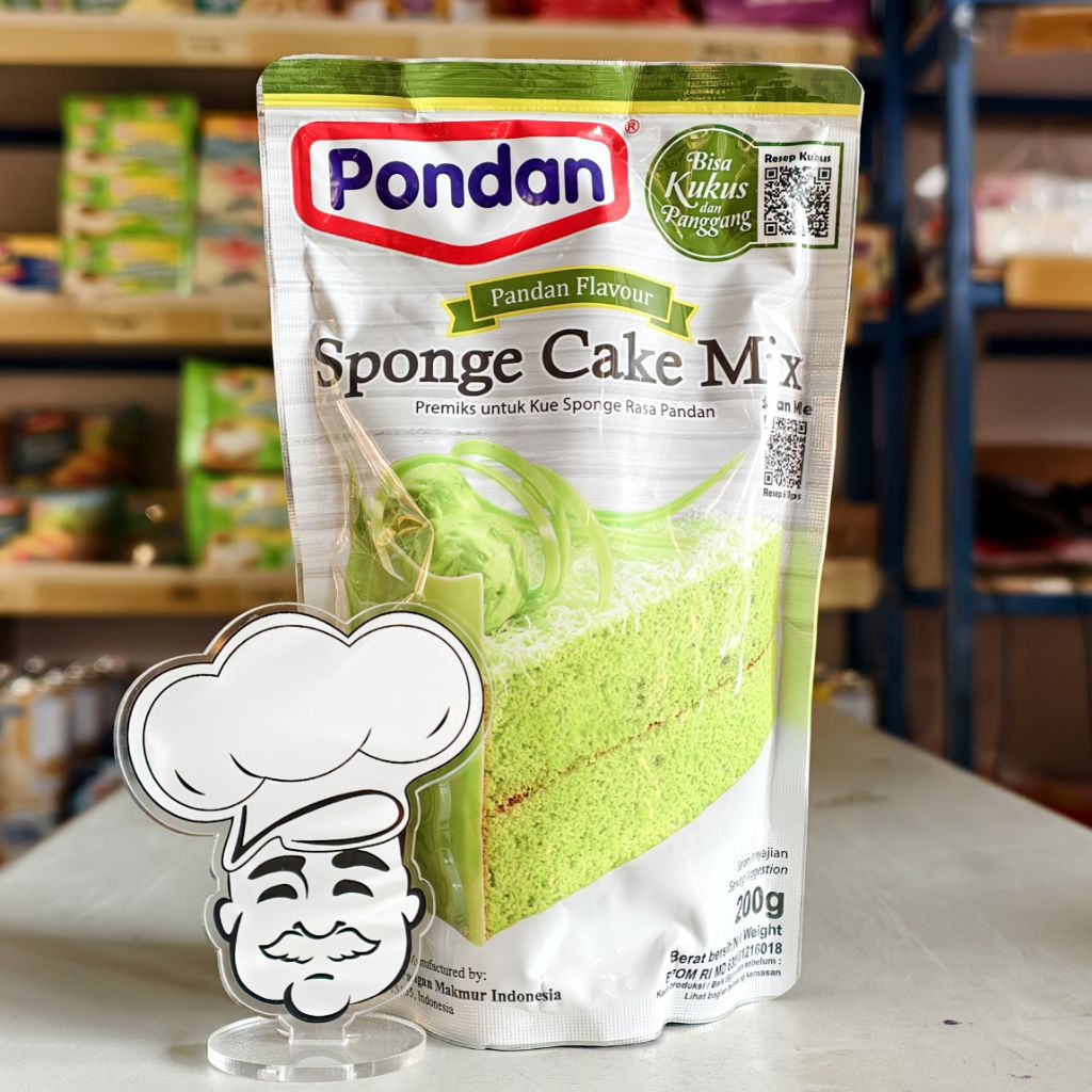 

Pondan Sponge Cake Pandan 200Gr / Pondan Bolu Pandan 200Gr