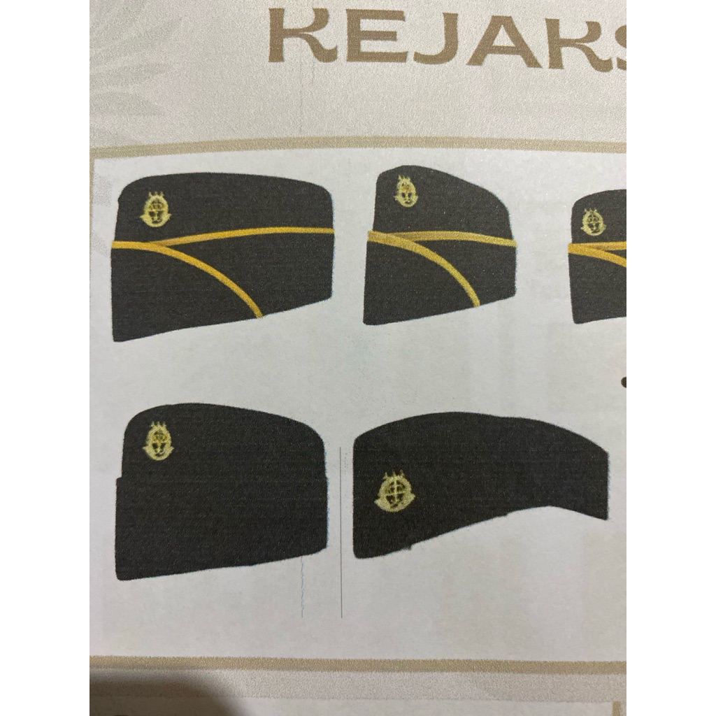 Topi mut PDH dan Emblem