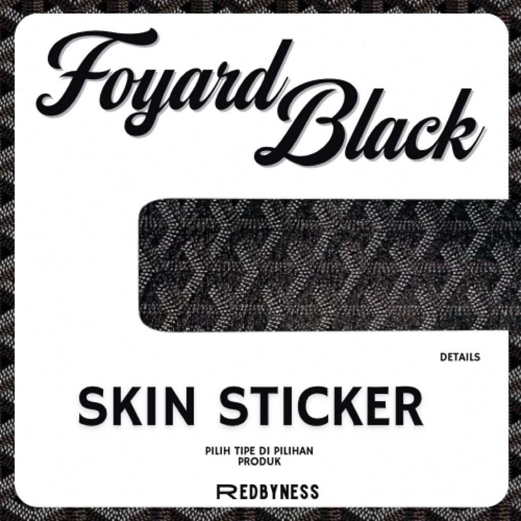 

REDBYNESS| Skin Sticker Foyard Black Series