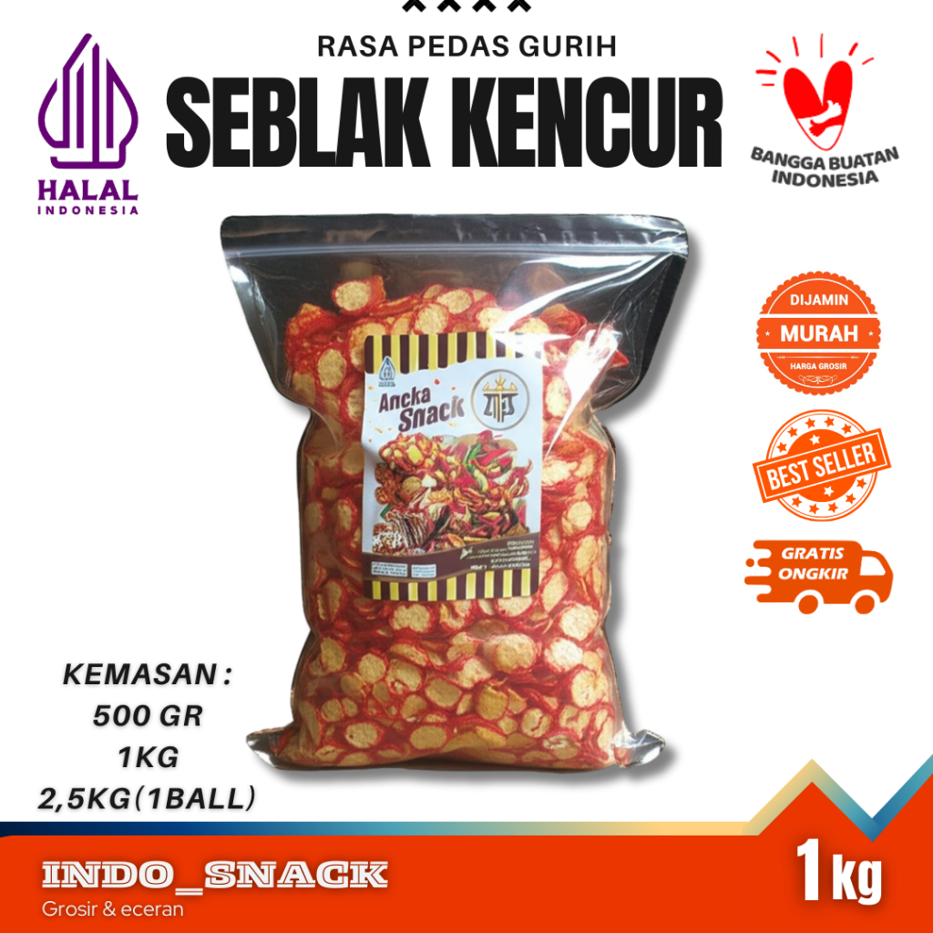

KRUPUK SEBLAK KENCUR SEBLAK 1KG