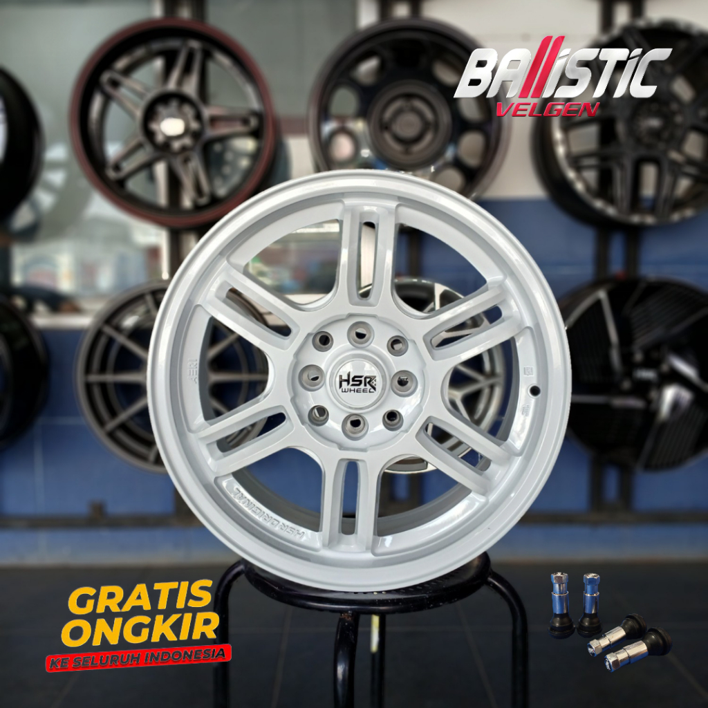 Velg Mobil Ring 16 Lubang 4 R16 Hole 4 Putih HSR AERI Agya Avanza Xenia Mobilio Freed Jazz City