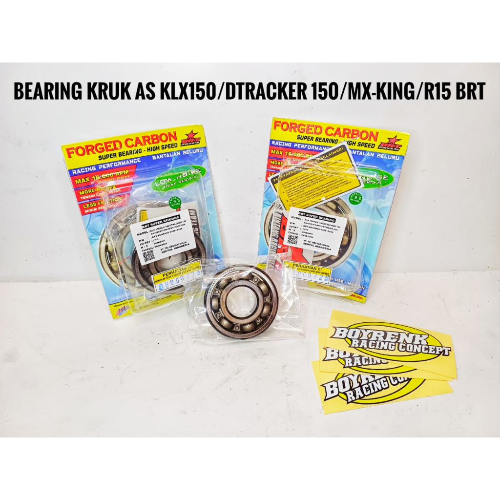 BEARING KRUK AS LAHER LAKER ASKRUK BRT KLX150/DTRACKER/MXKING/R15 SET 2PCS-BOYRENK