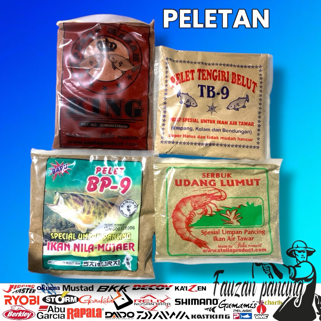 UMPAN PELET KING,TB9,BP9,UDANG LUMUT/Pelet Merah/Pelet Tb9/Pelet Tb9/Pelet Udang lumut/Pelet ikan/Um
