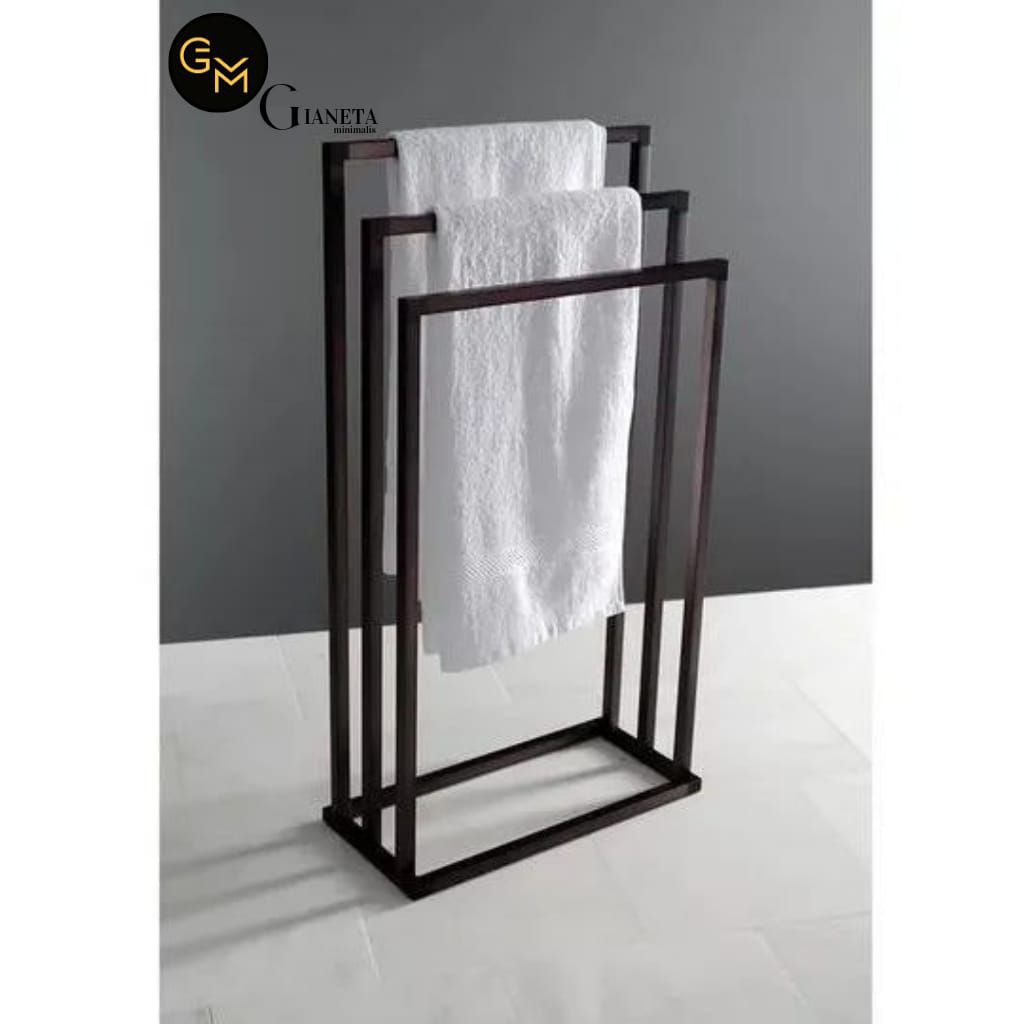Rak handuk minimalis / gantungan handuk murah /rak handuk besi