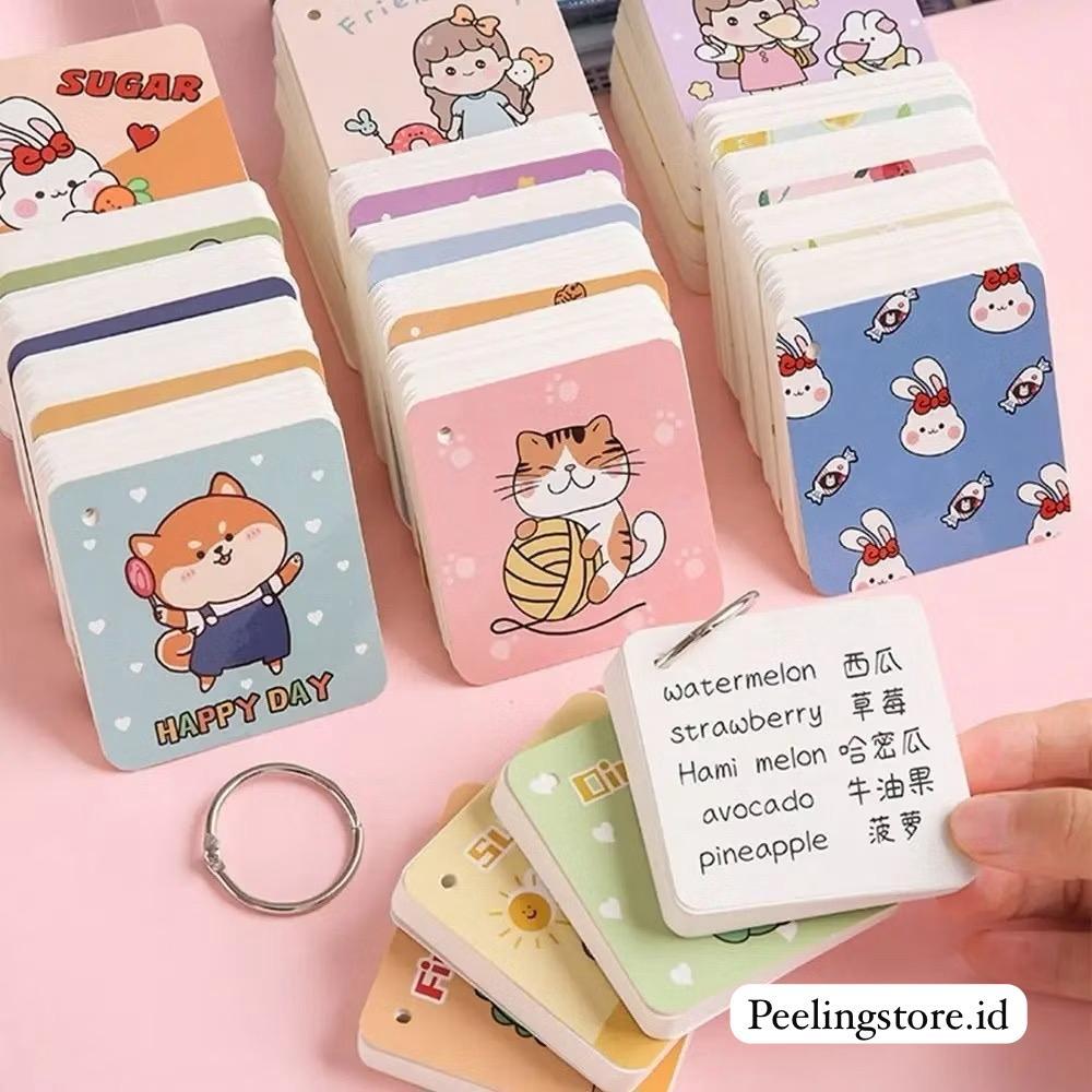 

Ring 1 Notebook/Loose leaf book/Buku/Sticky note Gantungan memo hamster dino sticky note lucu
