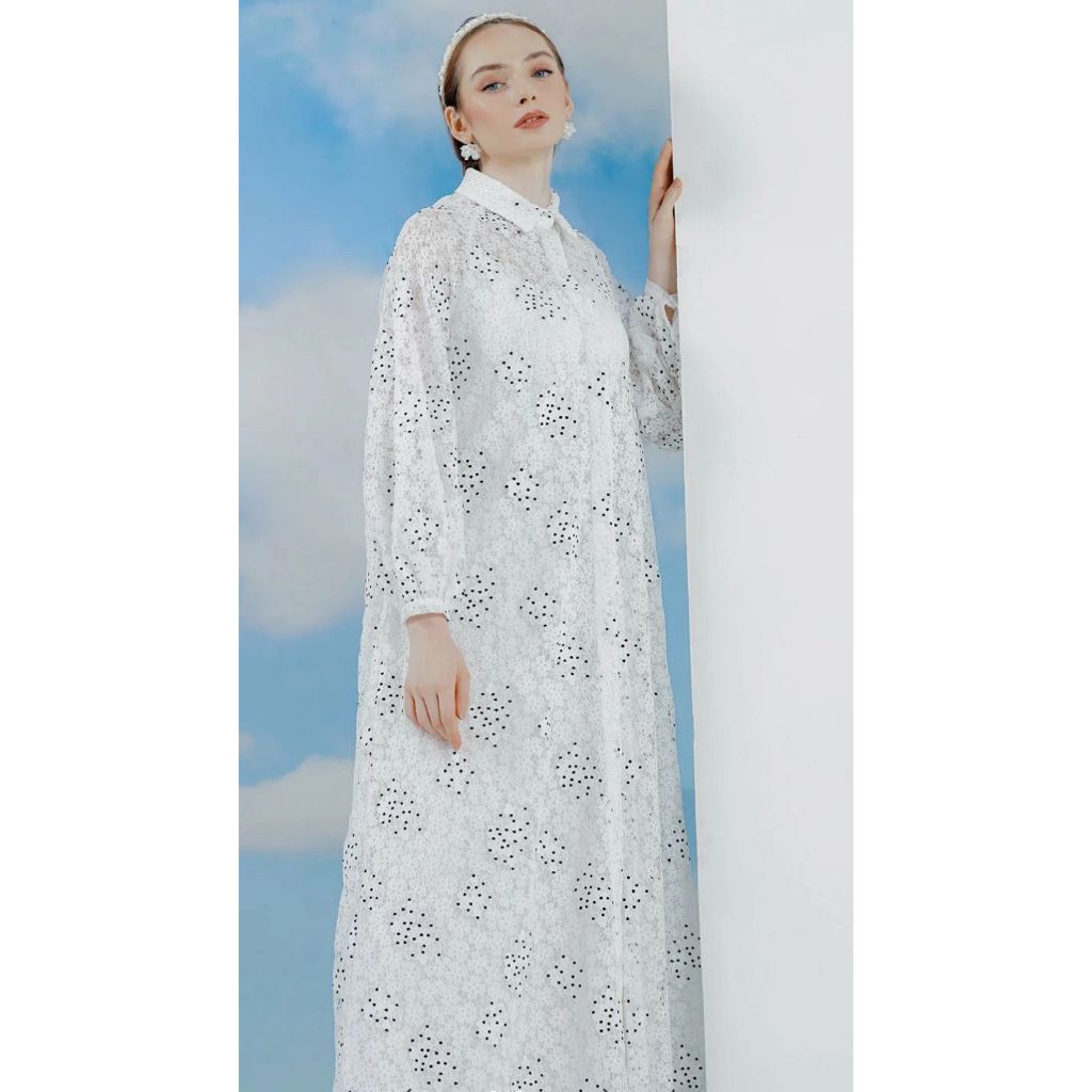 Benang Jarum Couture  Shirt Dress Buttonscarves