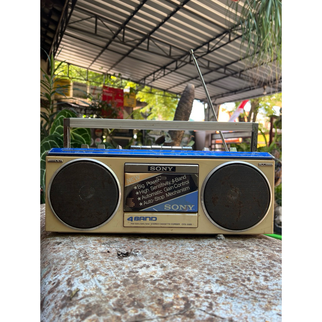 Radio Mini Compo 4 Band (FM/MW/SW1-2) - Stereo Cassette Corder, Sony CFS-3305