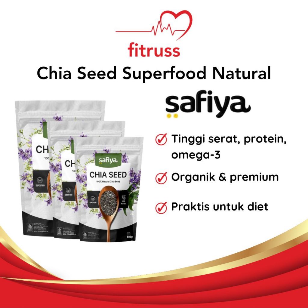 

SAFIYA Chia Seed Diet Organik Biji Chia Premium Chiaseed