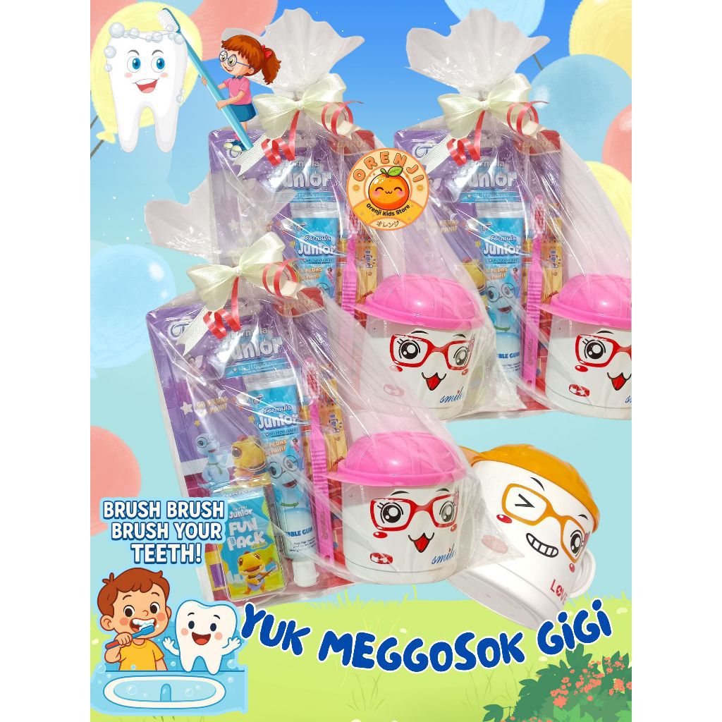 Paket Hadiah Sikat Gigi Formula + Pasta gigi Formula Junior. Sikat Gigi anak Formula Soft