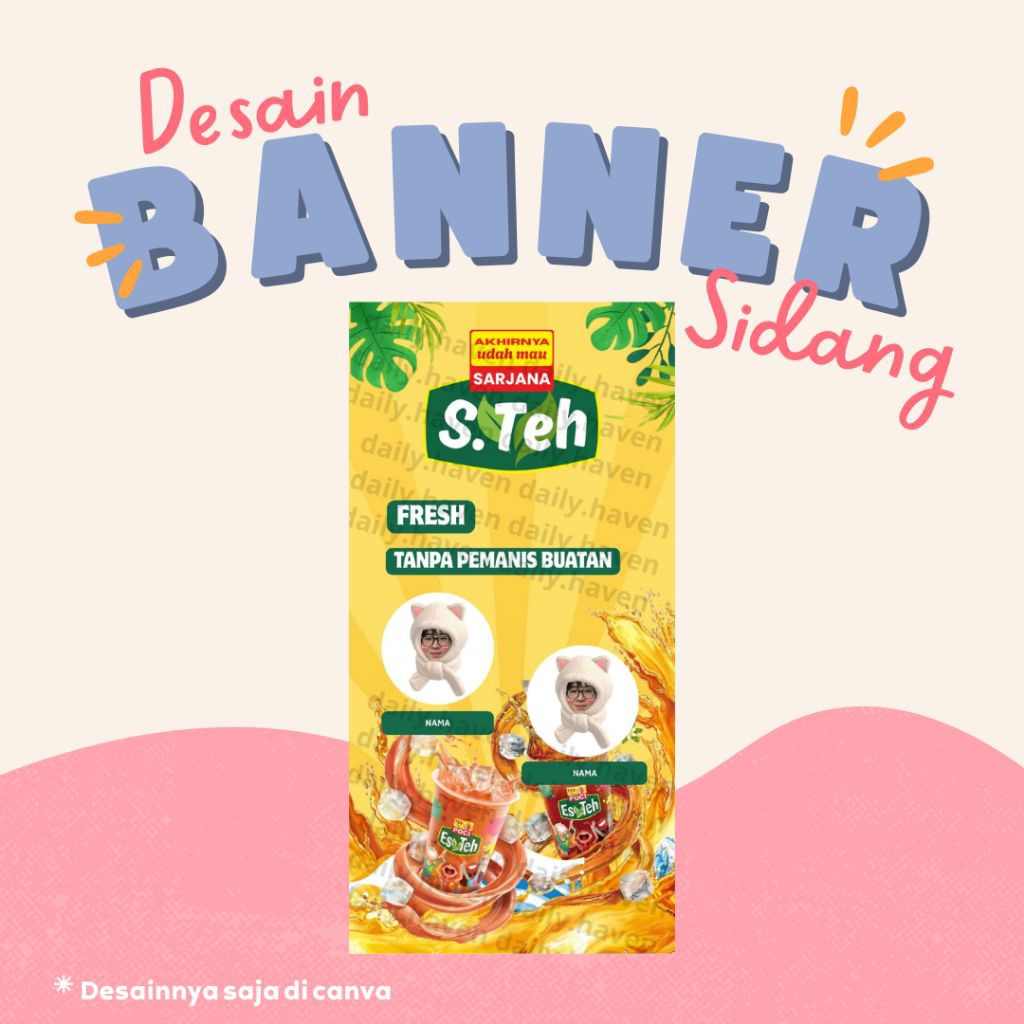 DESAIN BANNER SIDANG ES TEH [DESAIN SAJA]