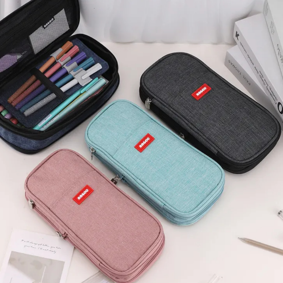 

TEMPAT PENSIL KOREA MULTI SEKAT KAPASITAS BESAR EXPANDABLE ANGOO KANVAS / KOTAK PENSIL PENSIL CASE BIG CAPACITY ANGOO KANVAS