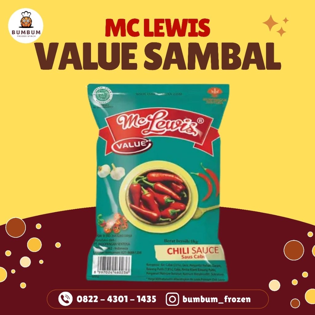 

Mc Lewis Saos Sambal 1kg