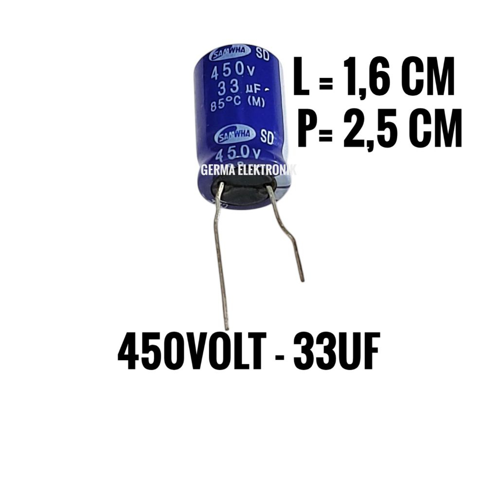 Kapasitor elko 450volt 33uf capasitor elco 450volt 33uf