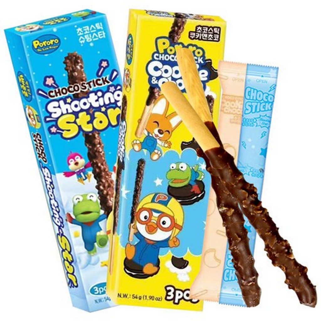 

PORORO CHOCO STICK 54gr (3 X 18gr) CEMILAN BISKUIT CHOCO PORORO - [PORORO - IMPORT KOREA]