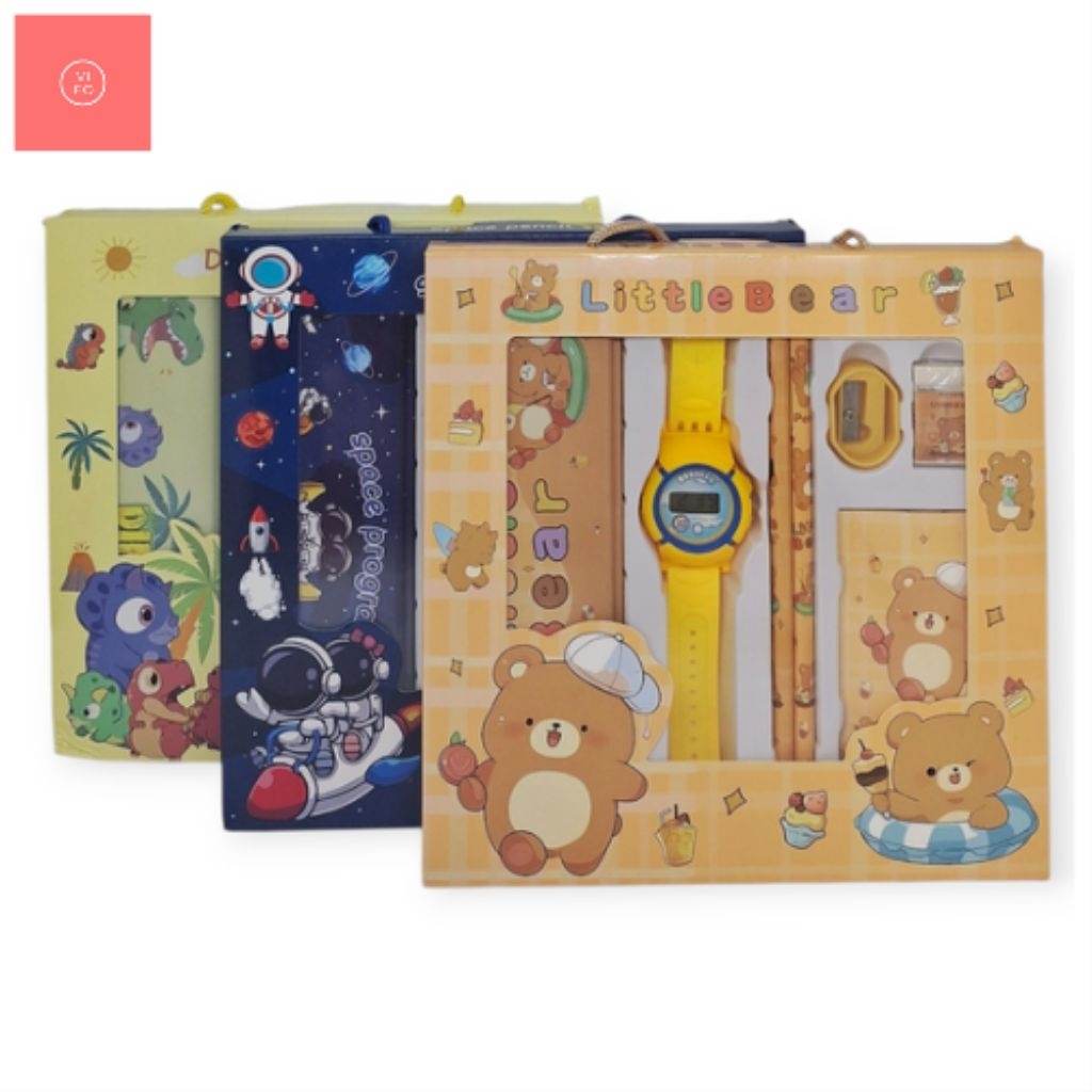 

Vifo - Stationery Set 7 In 1 Study Set Alat Tulis Anak Kado Souvernir Ulang Tahun