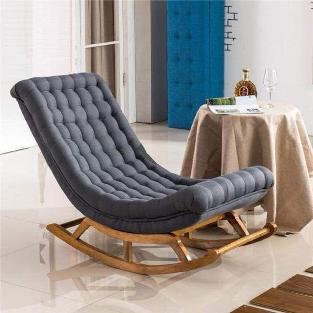 Kursi Goyang Terbaru Busa Tebal Kursi Santai Kayu Jati