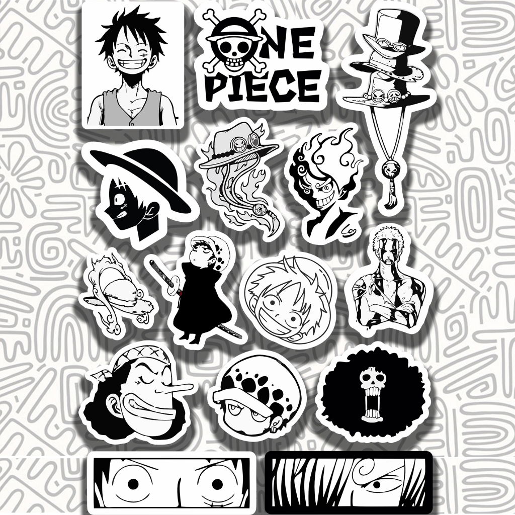Stiker Anime One Piece Sanji Usop Zoro || Sticker Anime Aesthetic