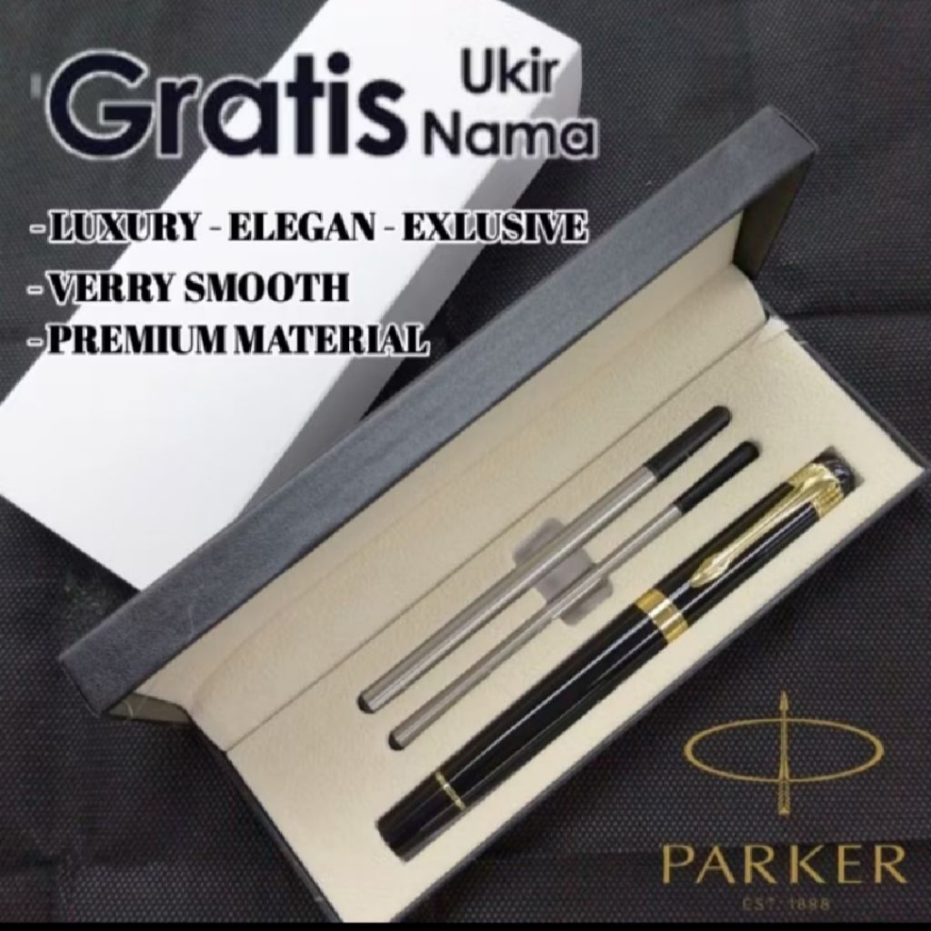 

Giftset Pen Hampers Souvenir Kado Ulangtahun 2 Refill Pen Gratis Grafir Nama/Logo