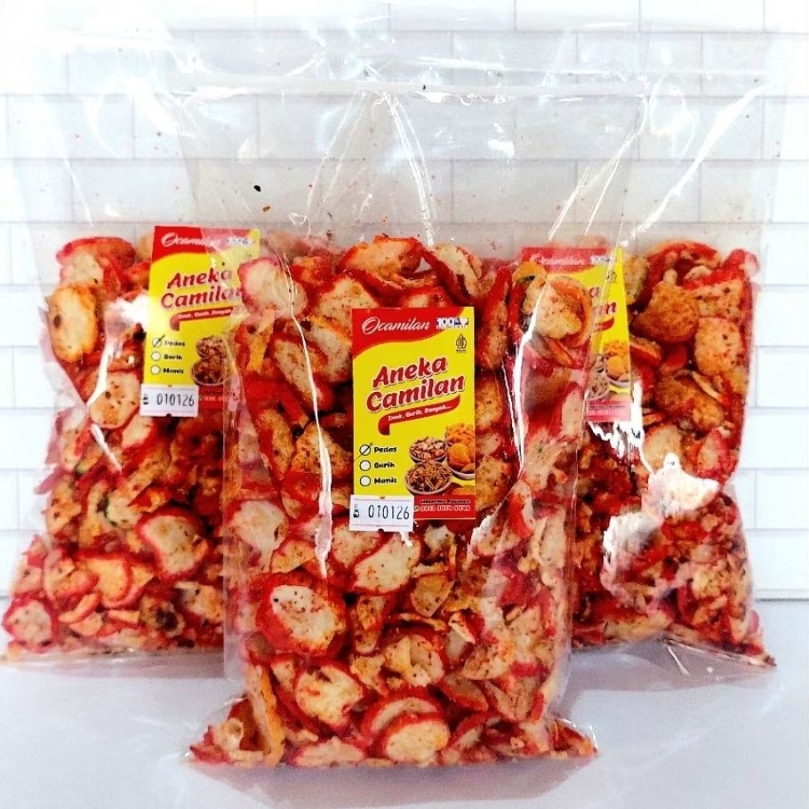 

SEBLAK KERING KENCUR 220 GR SEBLAK KERUPUK PEDAS snack pedas camilan pedas seblak krupuk