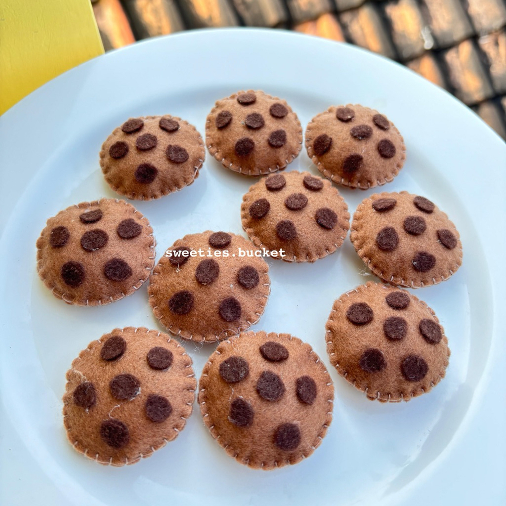 Replika Cookies Flanel || Aplikasi Flanel Makanan || Replika Makanan || Mainan Edukasi || Souvenir R