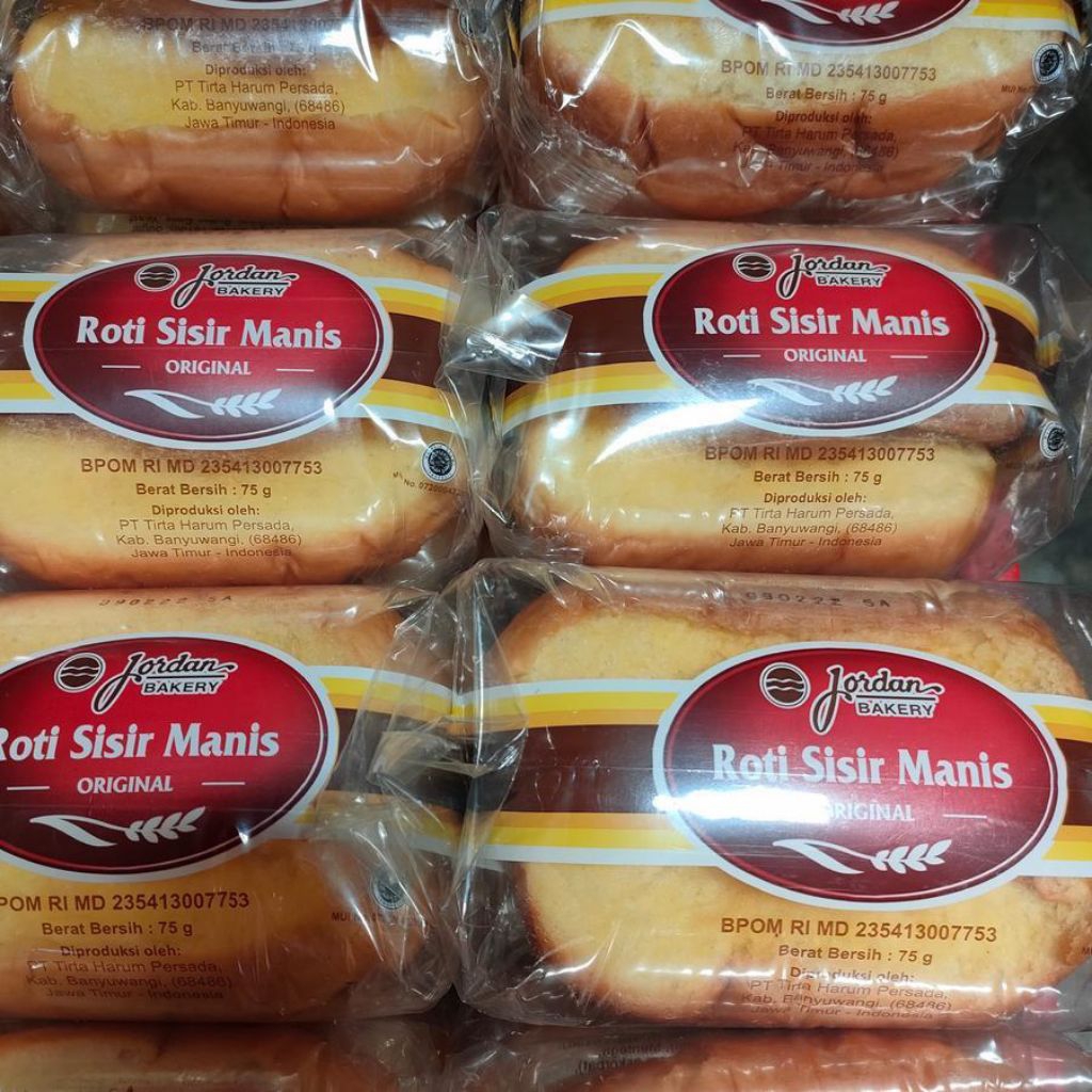 

Roti Sisir Mentega Jordan || 1 ball/pack isi 5bks