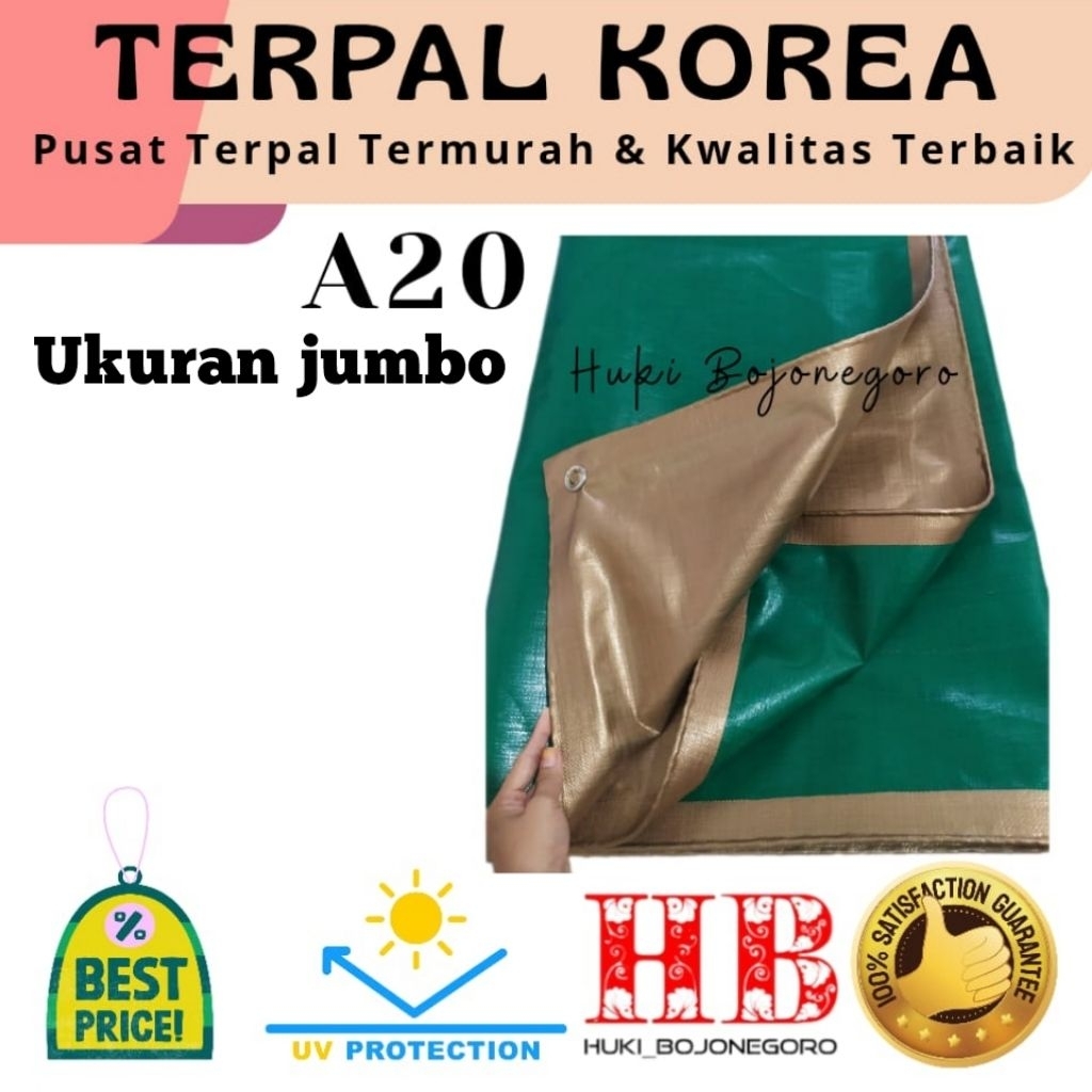 Sunbloom Terpal Plastik Korea Ukuran Jumbo A20 Terpal Lembaran Terpal Tenda Terpal Truk Terpal