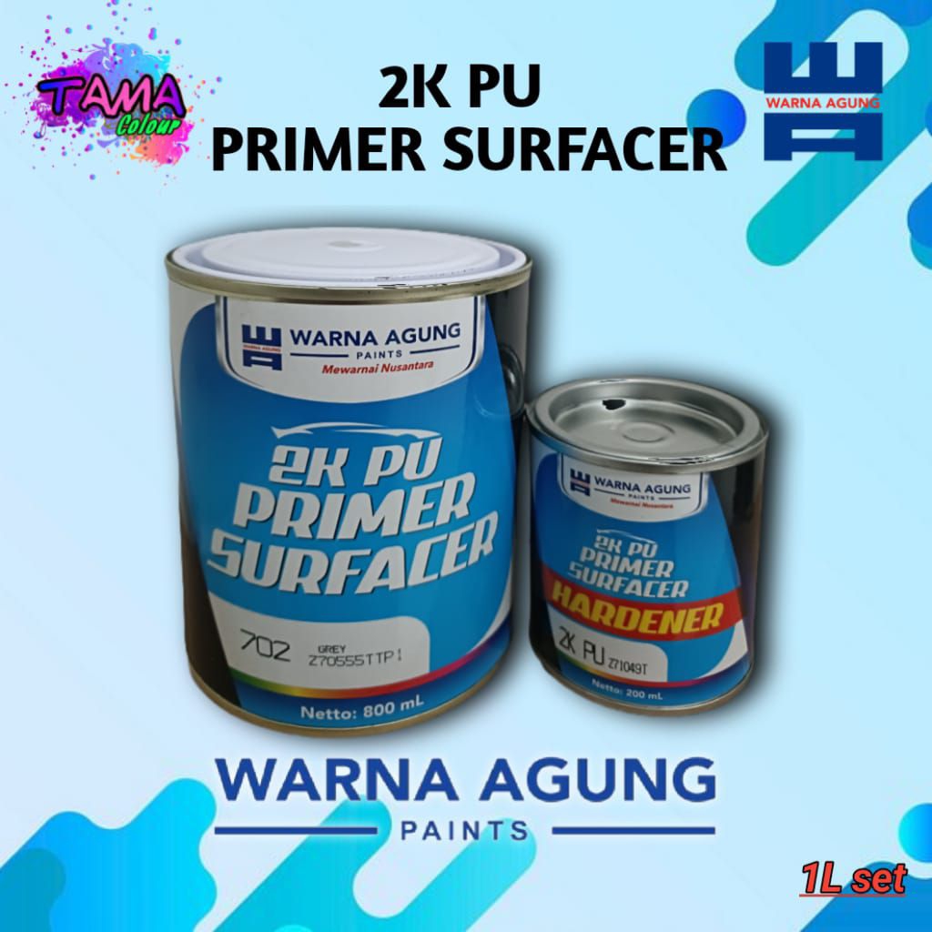 2K PU Primer Surfacer Grey / Epoxy PU / Epoxy cepat kering