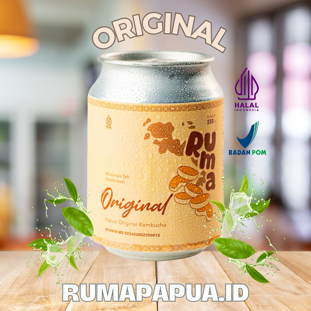 

RUMA Kombucha Original - Kaleng 250 Ml