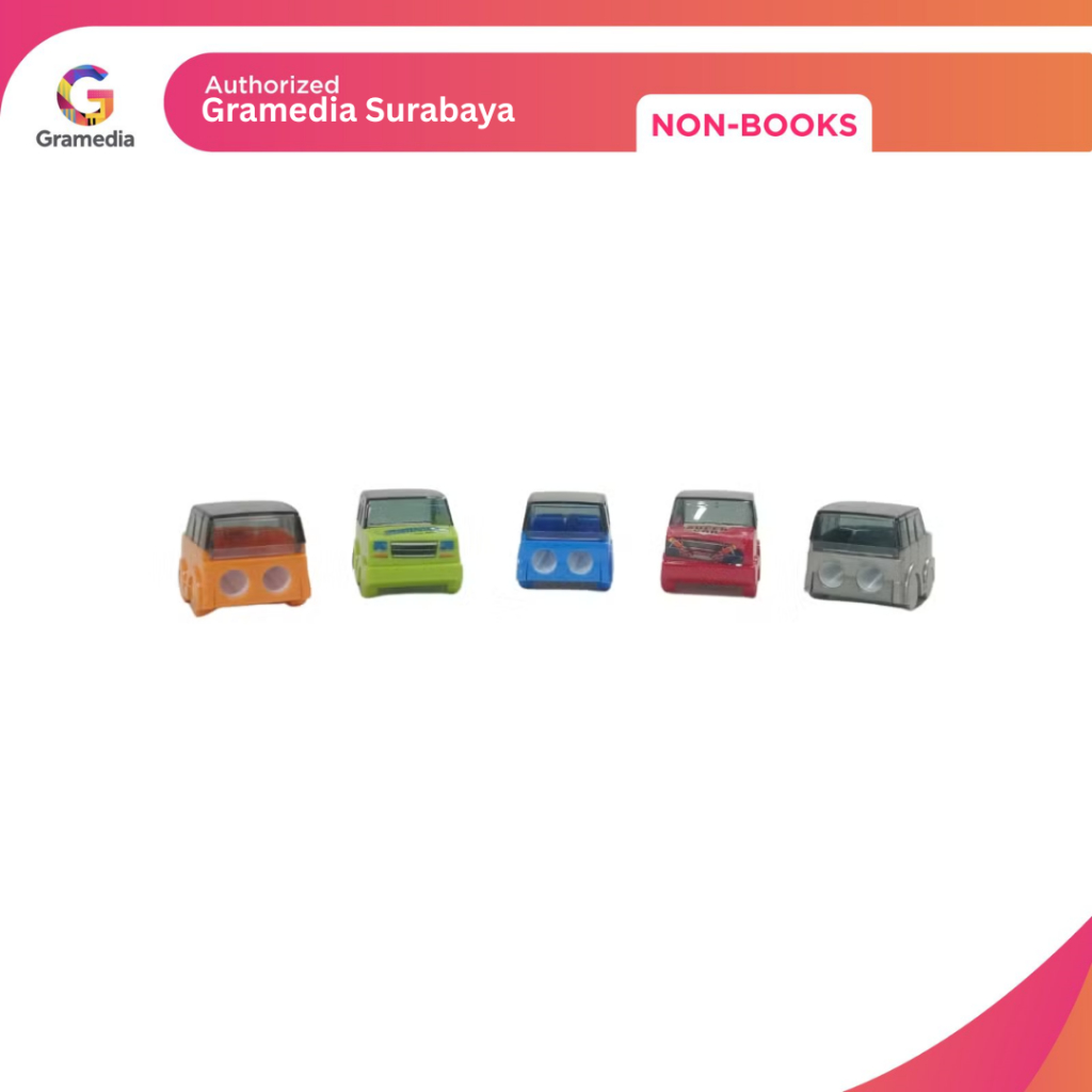 

Gramedia Surabaya - ESTUDEE SHARPENER CAR TWO HOLES ES-351