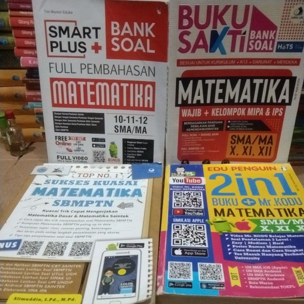 BUKU BEKAS SOAL2  MATEMATIKA UNTUK SMA KELAS 10, 11,12