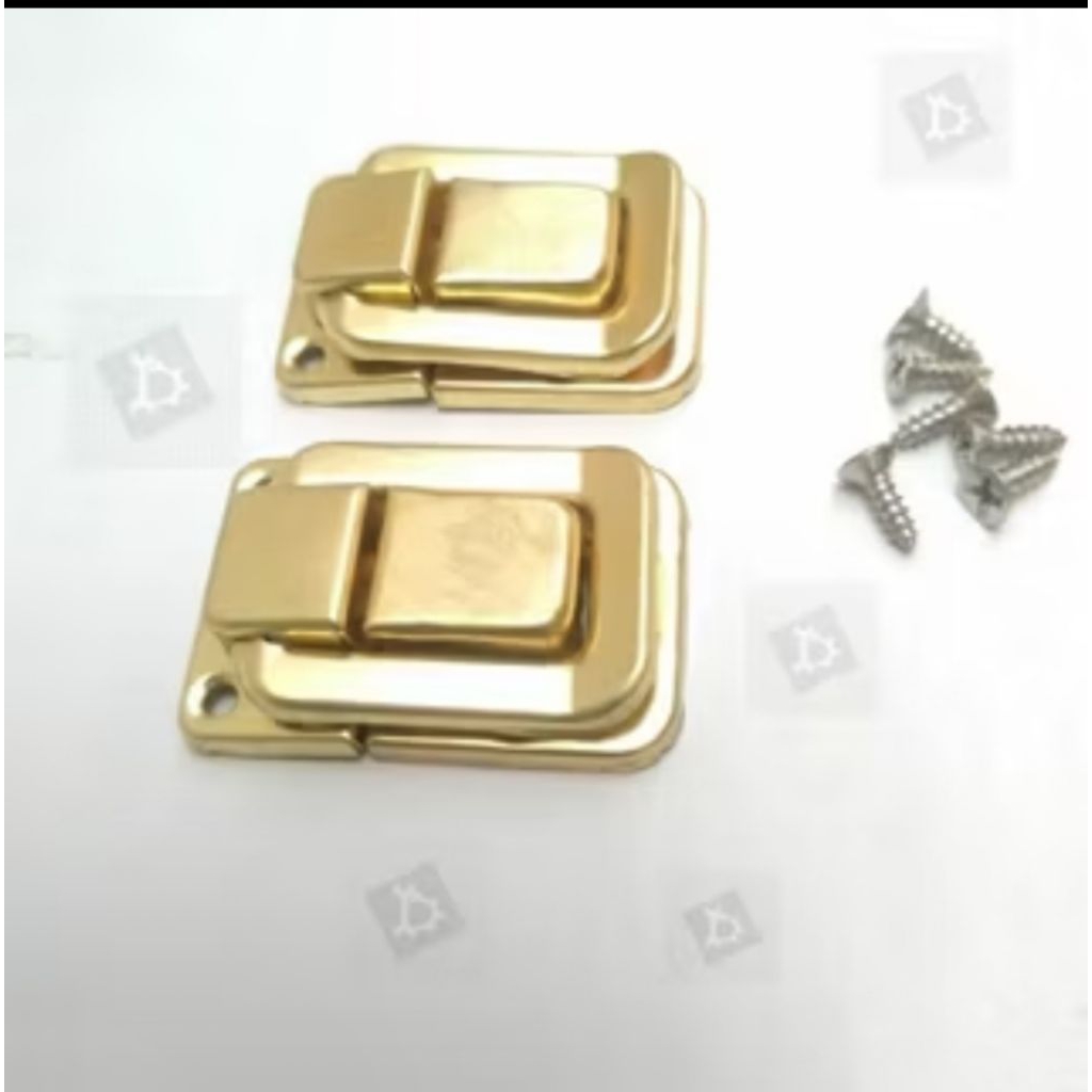 KLEM KOPER GOLD KUNCI PENGAIT SANGKAR KOTAK KLEM TEBOK KLEM KOPER