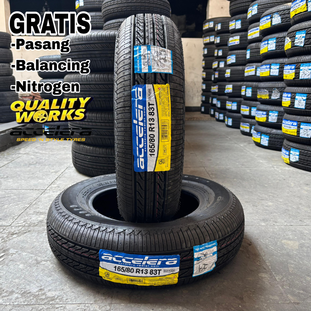 BAN MOBIL 165 80 R13 ACCELERA ECOPLUSH - BAN RING 13 UKURAN 165/80 R13