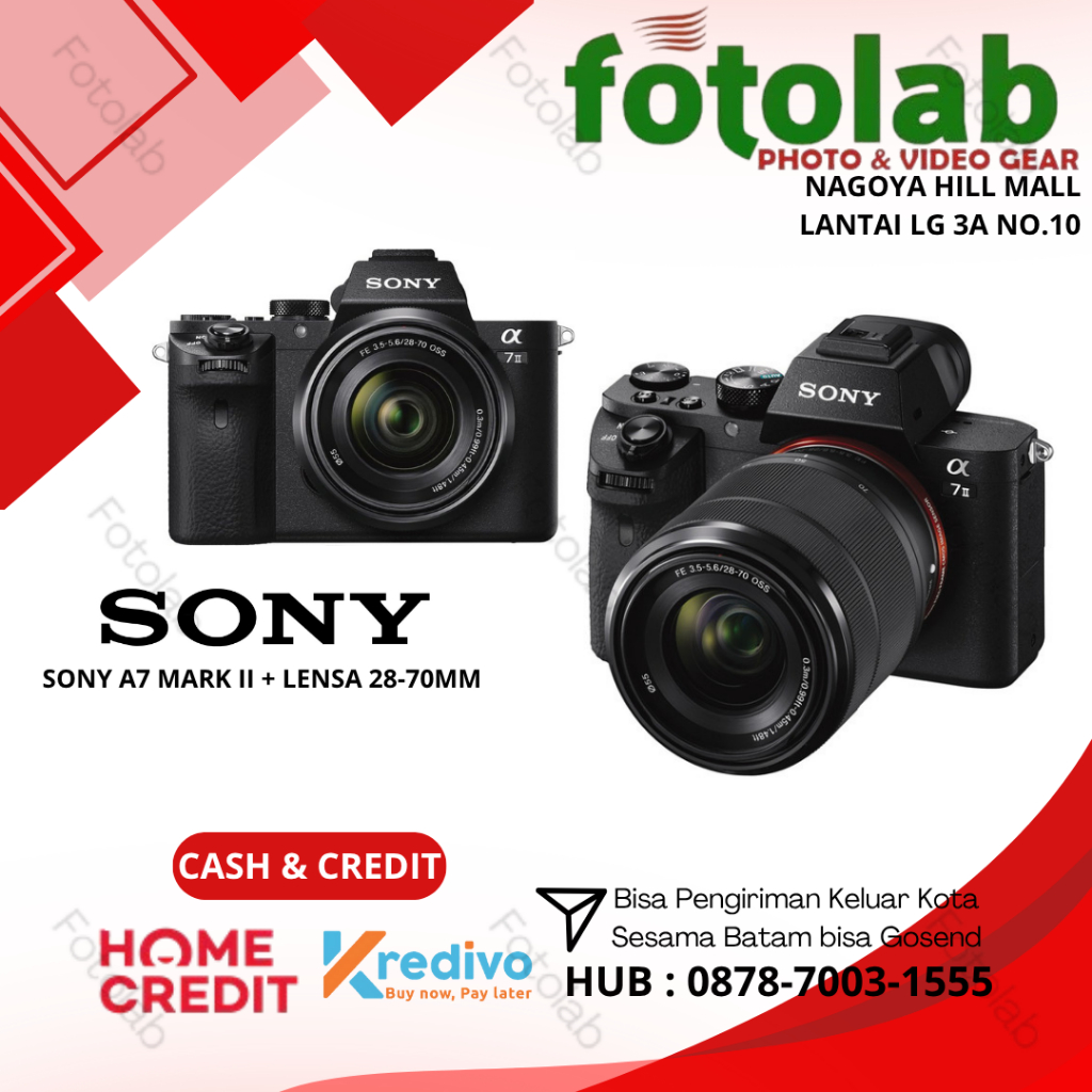 SONY ALPHA 7 MARK II + LENSA SONY 28-70MM - SONY A7II 28-70MM