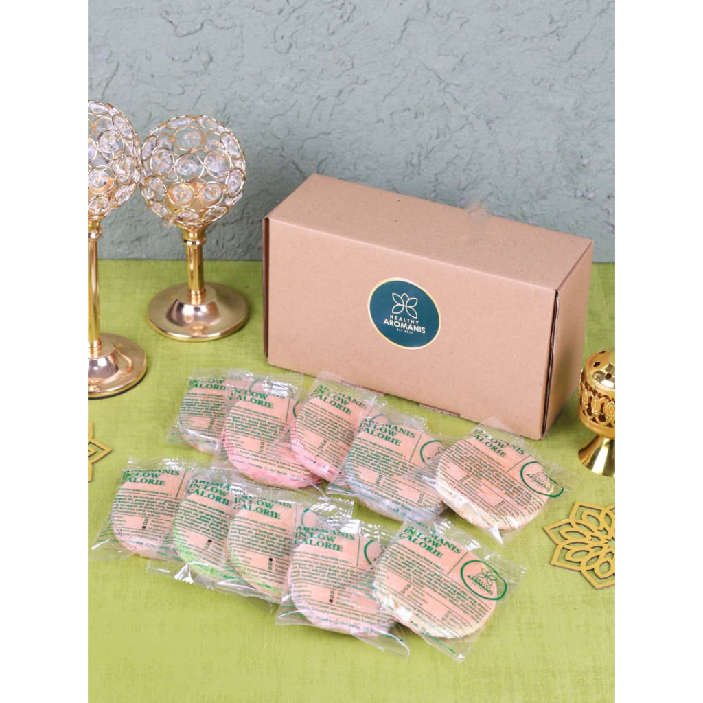 

1 Bungkus / Keping - Snack Cemilan Sehat Aromanis Rendah Kalori Gluten Free - Lemonade