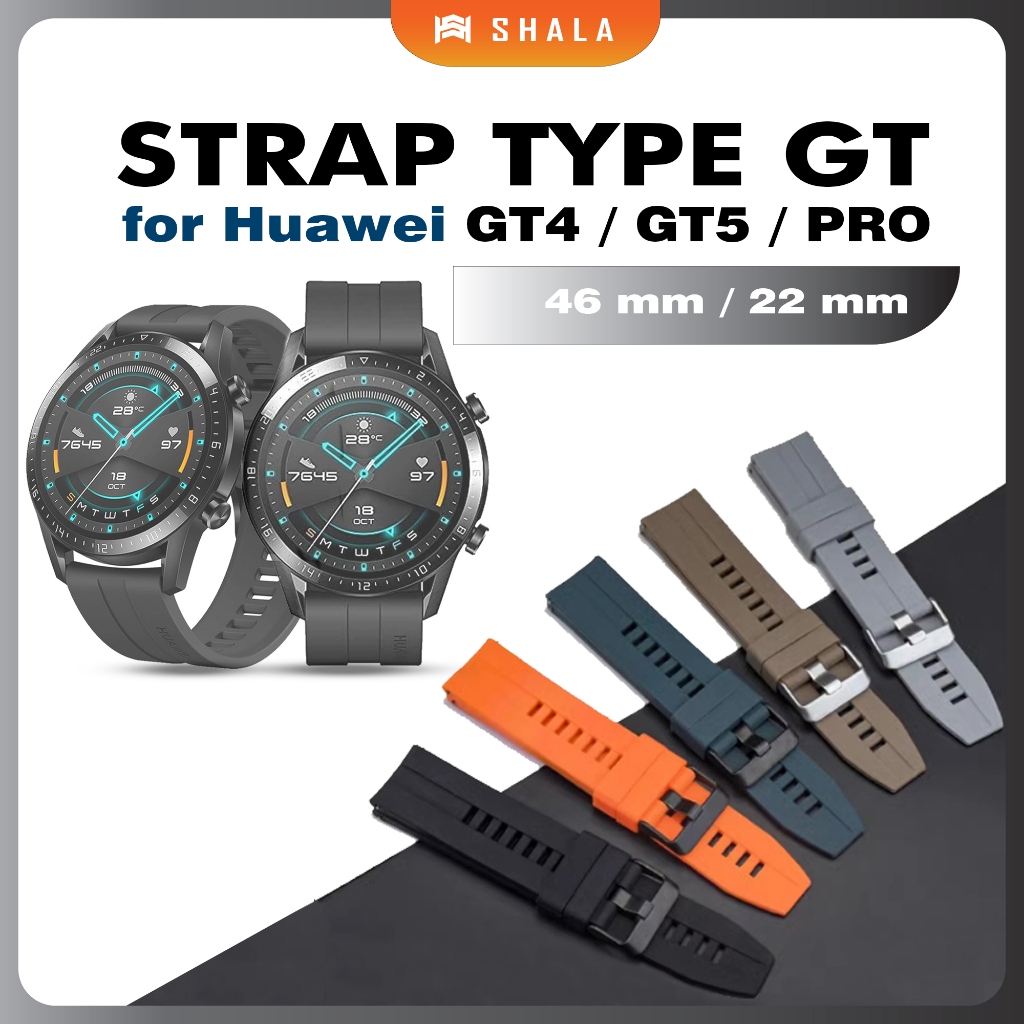 Tali Jam Strap Jam Huawei Watch GT2 / GT3 Pro / GT4 / GT5 / GT5 Pro 46Mm GT Rubber Silicone Huawei W