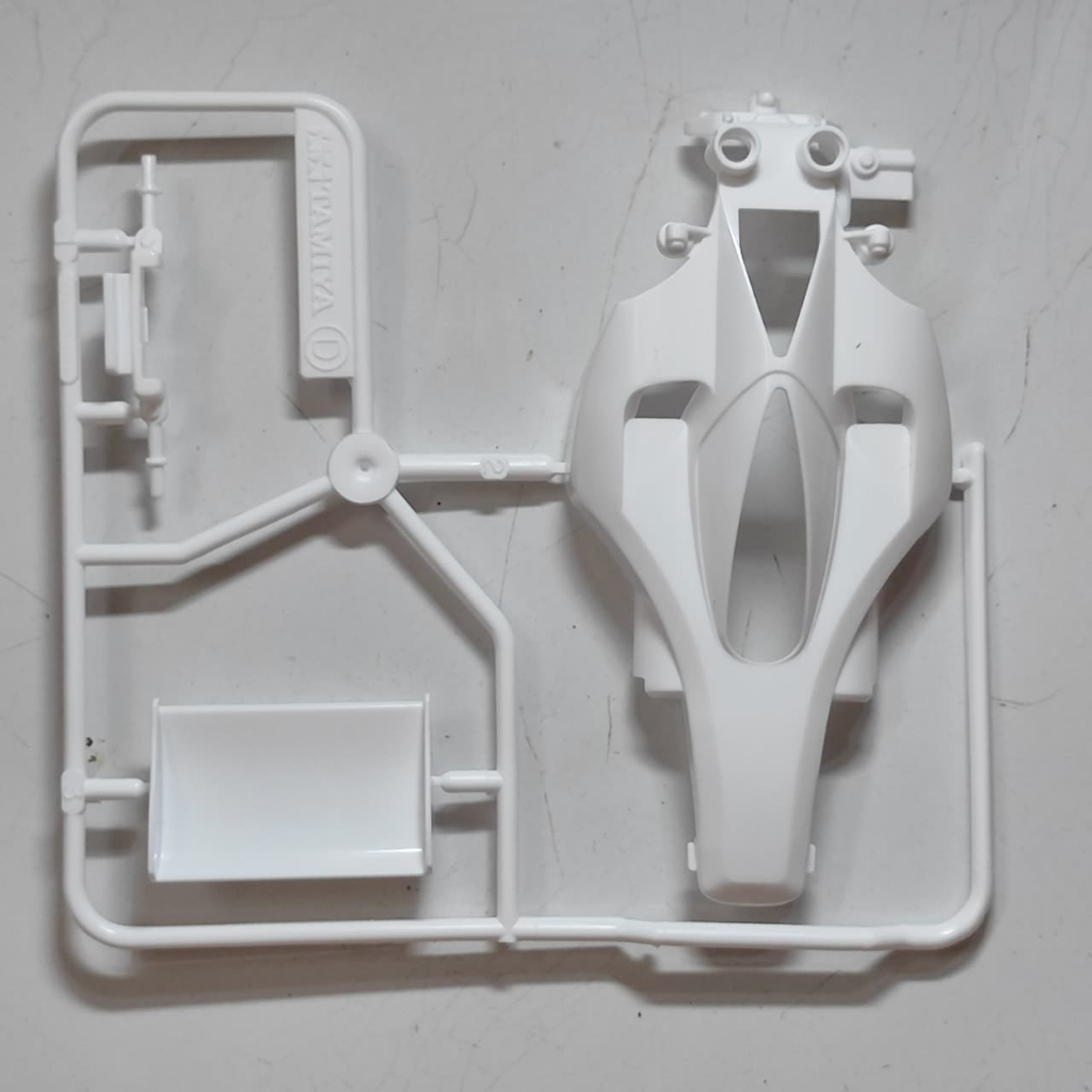 body azente progress white mij original tamiya