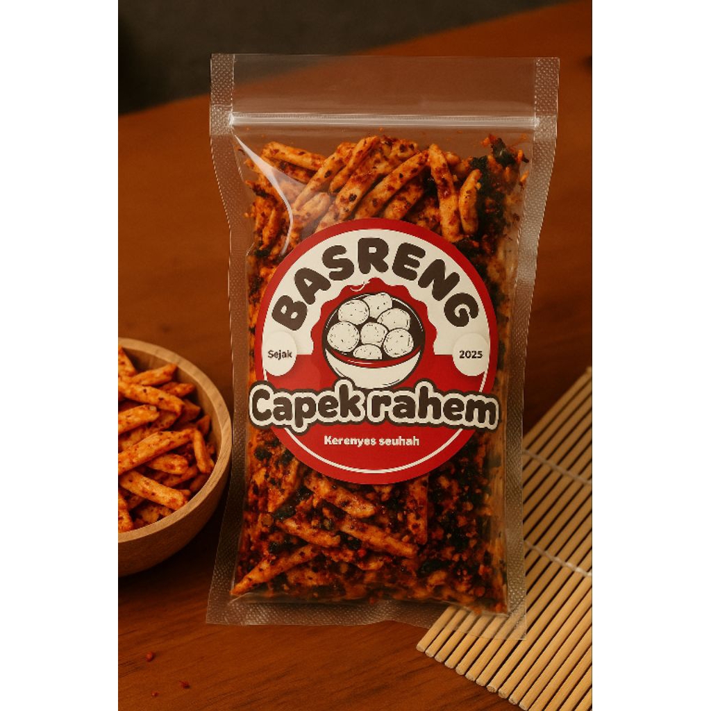 

Basreng pedas daun jeruk