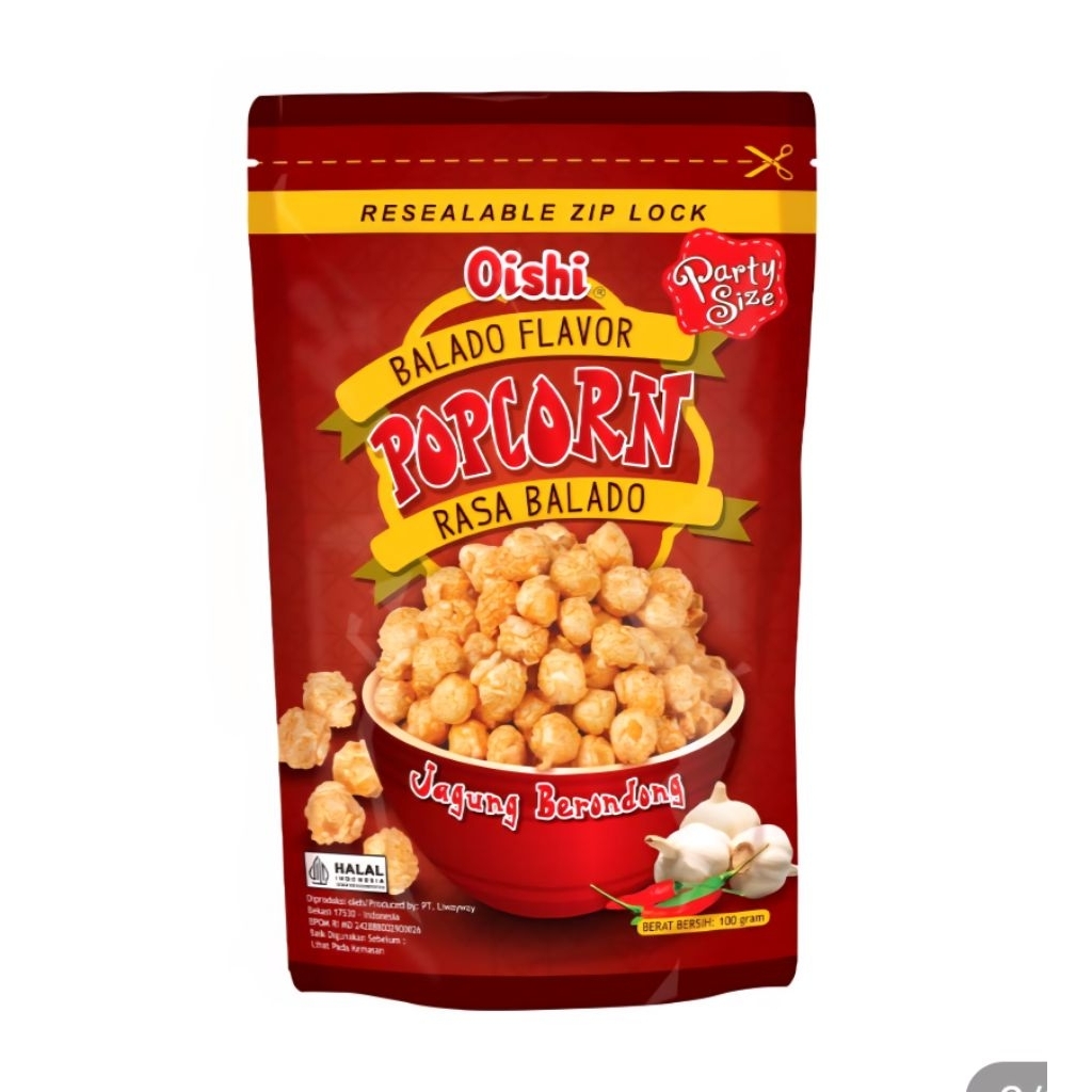 

Oishi Popcorn Balado 100g